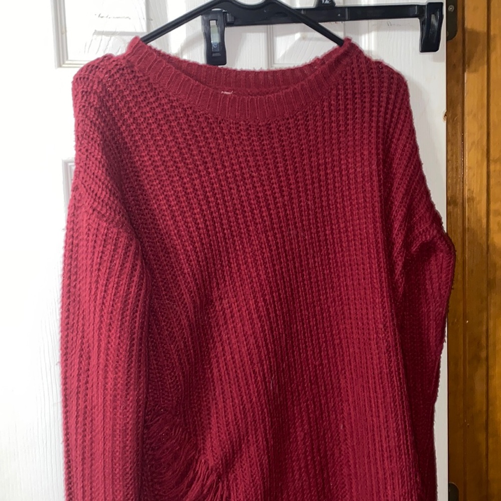 Maroon Sweater dress